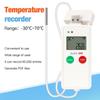 LCD Display USB Temp Data Logger 65000 Sets Datalogger PDF Report -30~70℃ Temperature Recorder for Food Medicine Cold Chain