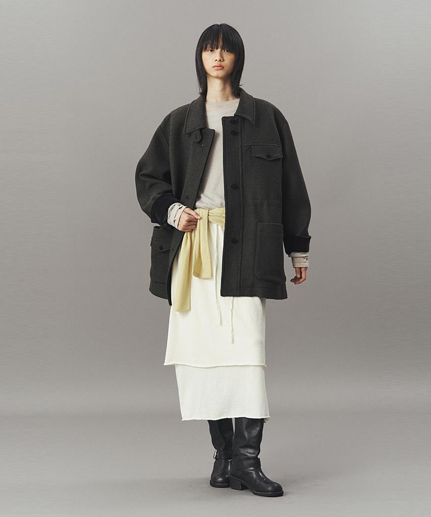Ahwe Wool Field Jacket_D Khaki