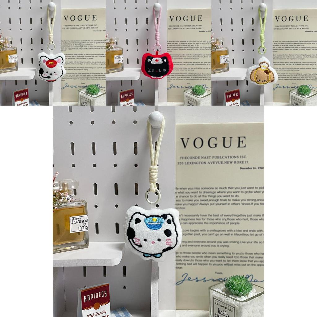 Плюшевый брелок для сумки в виде животного с набивкой из ПП хлопка для детей и коллекционеров