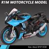 1:9 R1M SUZUKI GSX-1000R Модель Мотоцикла Игрушка Сплав Литье Под Давлением Поддерживаемая Тренога Симуляция Внедорожные Модели Мотоциклов Игрушки Подарки Для Детей