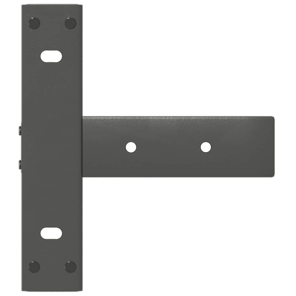 Vidaxl Nogi Do Stołu Konsolowego, 2 Pcs., Antracyt, 38X25X(72-73) Cm