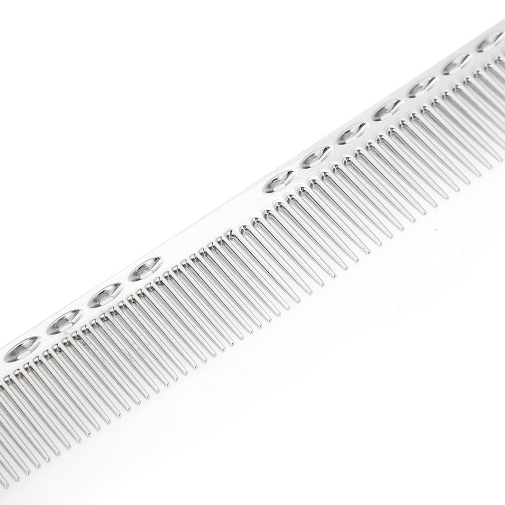 Набор из 2 предметов, расческа для волос, алюминиевая, нержавеющая сталь, антистатическая, редкая расческа для стрижки волос, инструмент для красоты