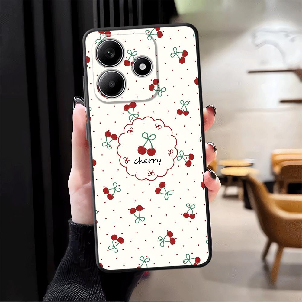 Чехол для Xiaomi Redmi Note 14 13 Pro Plus 12 11 12C 13C A1 9 8 7 14C 10 A4 A5 A3 K80 Чехол для телефона K40 A2 A1 Мультяшная вишня