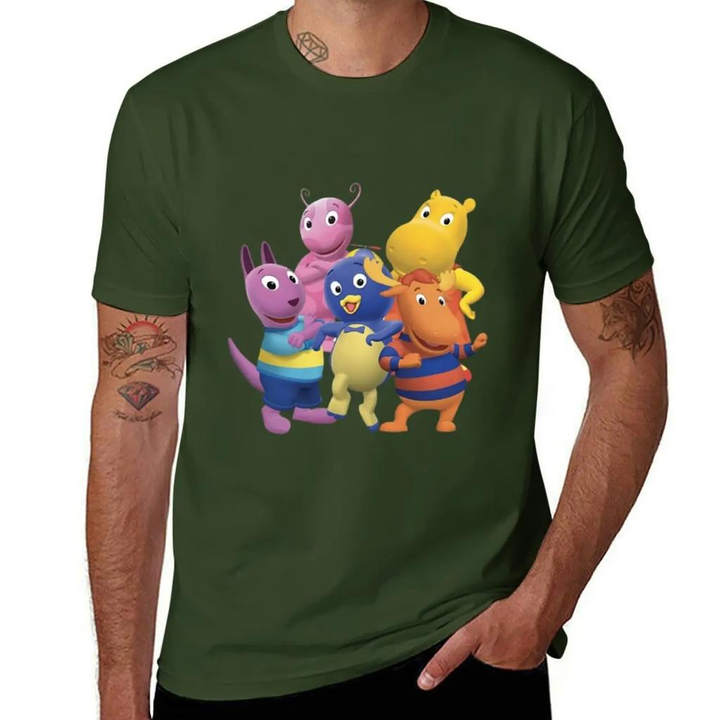 Backyardigans TShirt for a boy customs tees boys animal print clothes for Unisex