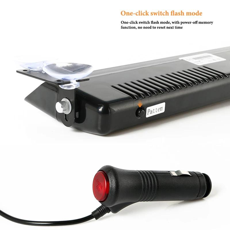 12 светодиодов аварийный светодиодный стробоскоп полицейский для автомобиля грузовик красный синий янтарный белый светодиодный проблесковый маячок сигнальная лампа автомобильный фонарь в сборе