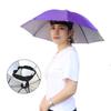 Umbrella Hat with Elastic Headband Waterproof Head Umbrella Hat Portable Hands-Free Folding Cap Fishing Hiking Sunshade Hat for Adult Kids Women Men