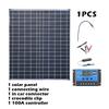 Portable Solar Charging Kit with 20W Fast Charge & 12V Built-in Battery, Emergency Backup Power Supply for Outdoor Camping