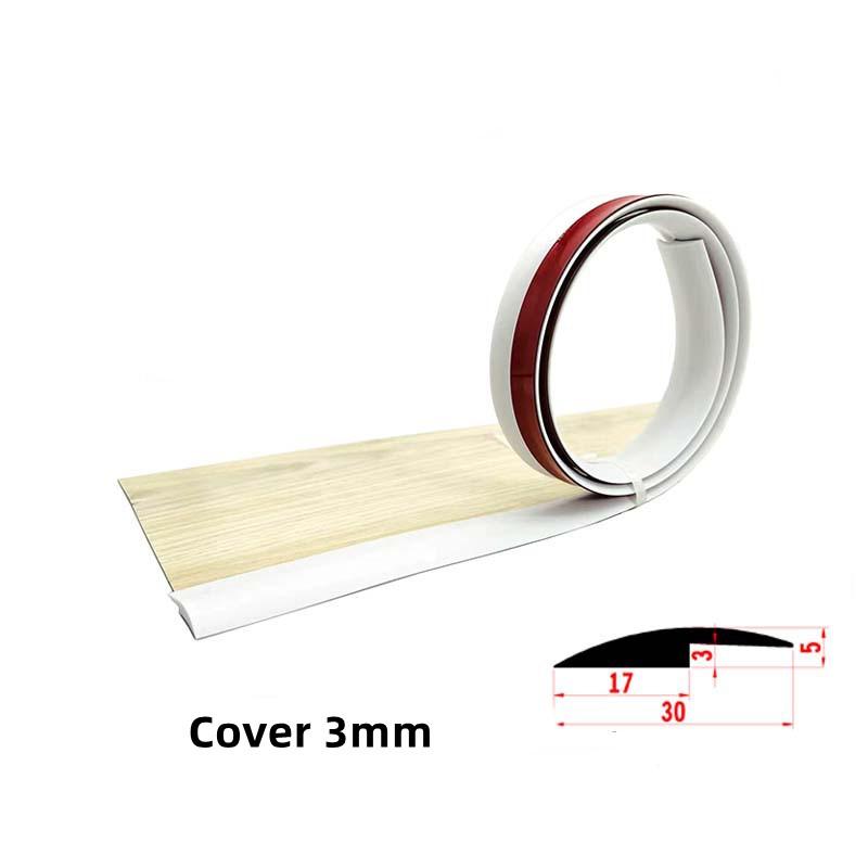 1M Self-adhesive Seam Strip Soft PVC Flooring Threshold Transition Sealing Strips Floor Threshold Anti-collision Seam Edge Trim