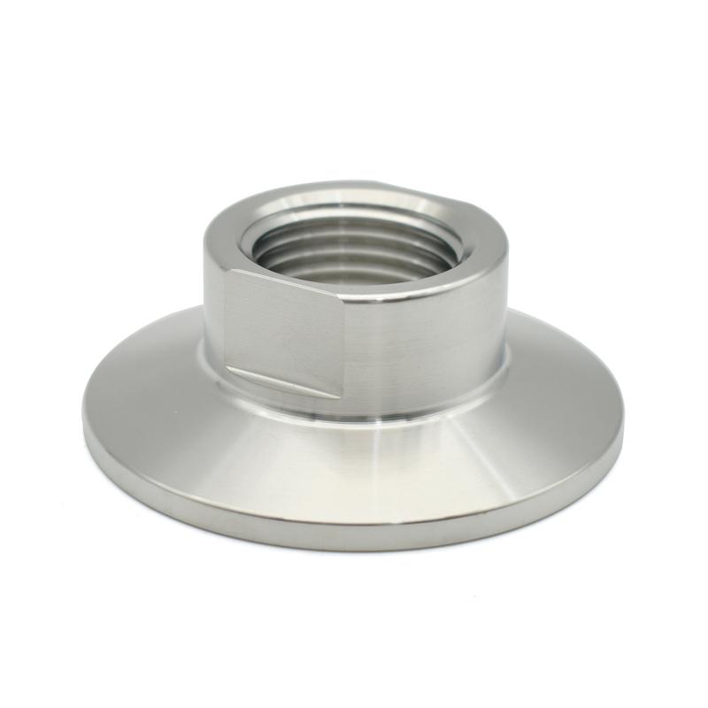 BSPT DN8 DN10 DN15 DN20 DN25 SS304 Stainless Steel Clamp 25.4 50.5 64mm Sanitary Thread Collar Pipe Fittings Homemade Adapter