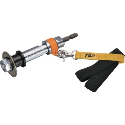 TOP PVC Pipe Inner Diameter Cutter with Drop Protection Set, Blade Diameter 38mm, TNC-38RS, Tsubame-Sanjo, Made In Japan