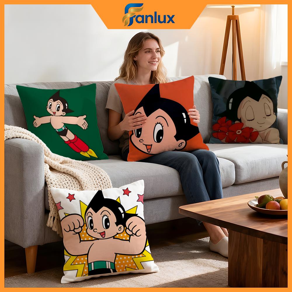 Anime Astro Boy Cushion Cover Pcs Decorative Covers Soft Cushion Case for Sofa Couch Decor x x Pillowcases