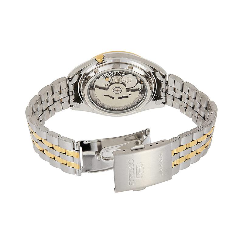 Seiko Серия Seiko5 минеральное стекло автоподзавод Автоматические стальной браслет мужские часы белый циферблат SNKL24J1