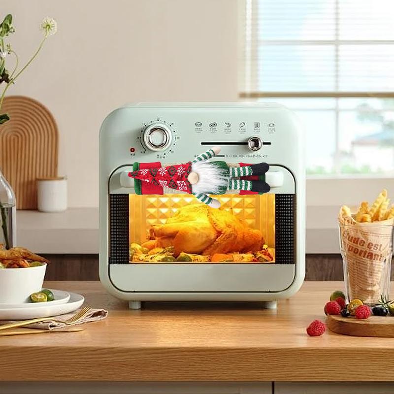 Christmas Handle Cover Christmas Atmosphere Elf Design Store Decoration Home Decor Multifunctional 2PCS/Set