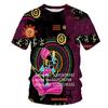 Hip Hop African Men's T-shirt Casual O Collar Short Sleeve Harajuku T-shirt Retro Style 3D Printed Tee Shirt
