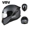 Full Face Motorcycle Helmet With Bluetooth Headset Ventilated DOT ECE Certified Adult Gear Street Touring