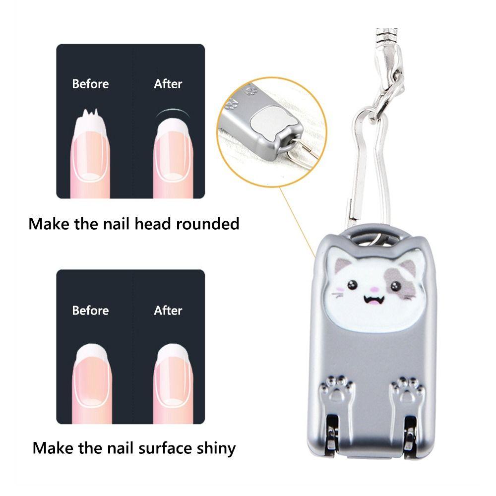 Portable Folding Mini Nail Clippers Anti-Splash Nail Clipper Keychain Gifts Flip Nail Clipper