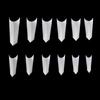 kads 600pcs Pointed Half Cover False Nail Tips Clear White Nature 12 Sizes Nail Art Tools Manicure Fake Nails