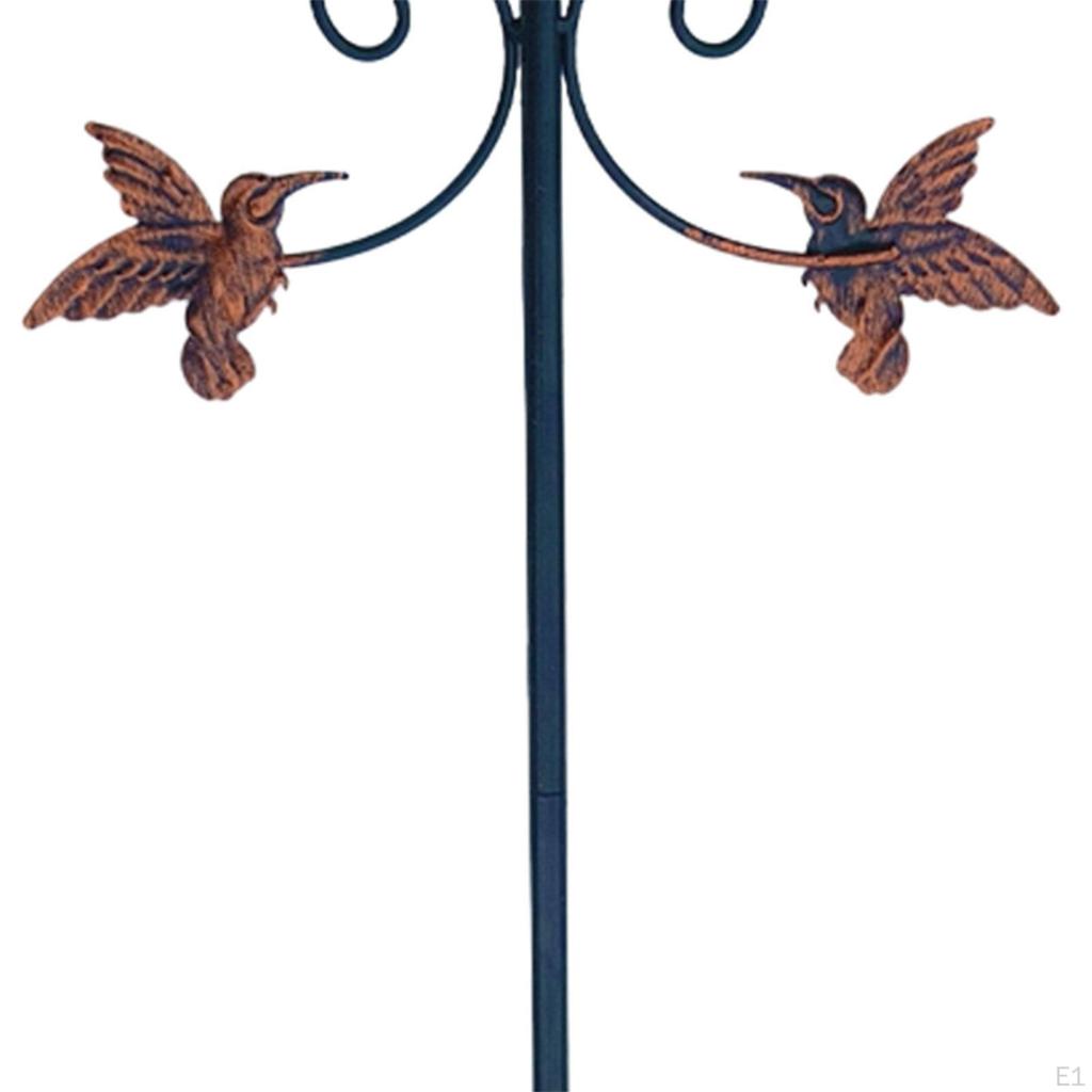 Садовая отдельно стоящая чаша-поилка для птиц Простая сборка для декора двора и газона Многофункциональная Прочная с