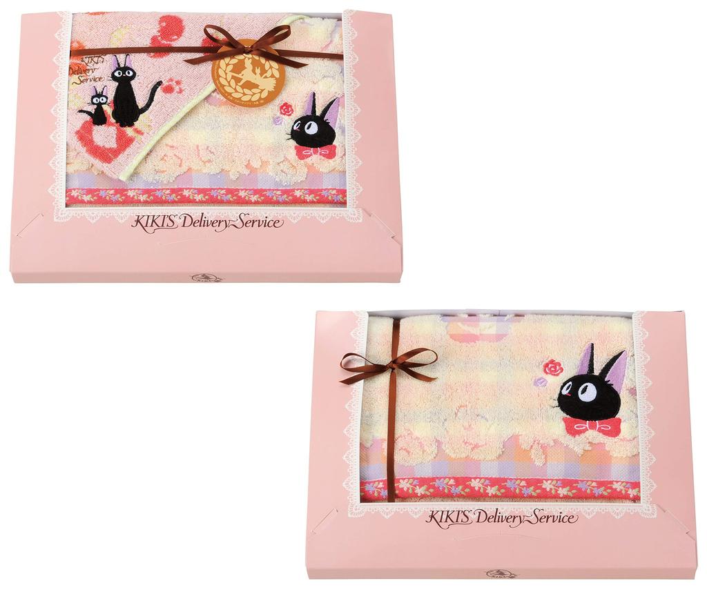 Marushin Towel Gift Greetings Moving Ghibli Delivery Service Jiji Sweet Preserve 1105040500 1 Hand Face Bath Towel Kiki's JJ-5945 Towel/1 Towel/1