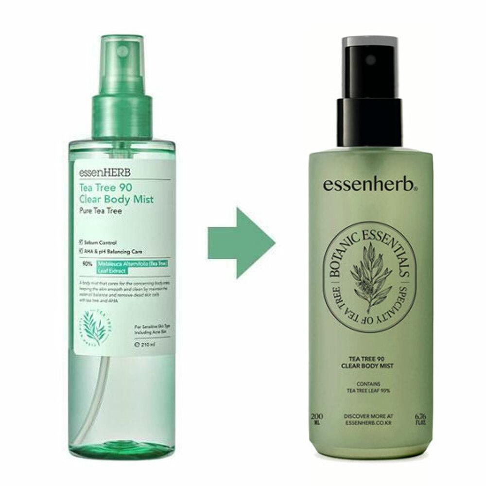 essenherb Чайное дерево 90 Прозрачный спрей для тела 210 мл