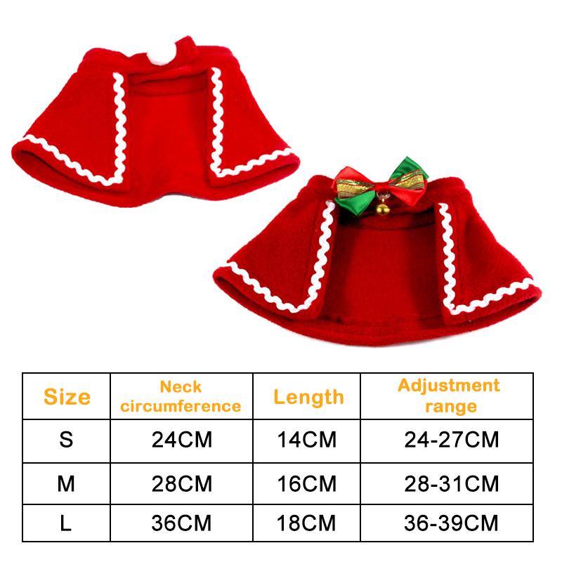 Cat Dog Christmas Costume Santa Hat With Scarf &Small Dogs - Funny Santa Hat And Scarf Outfit For Holiday Photos