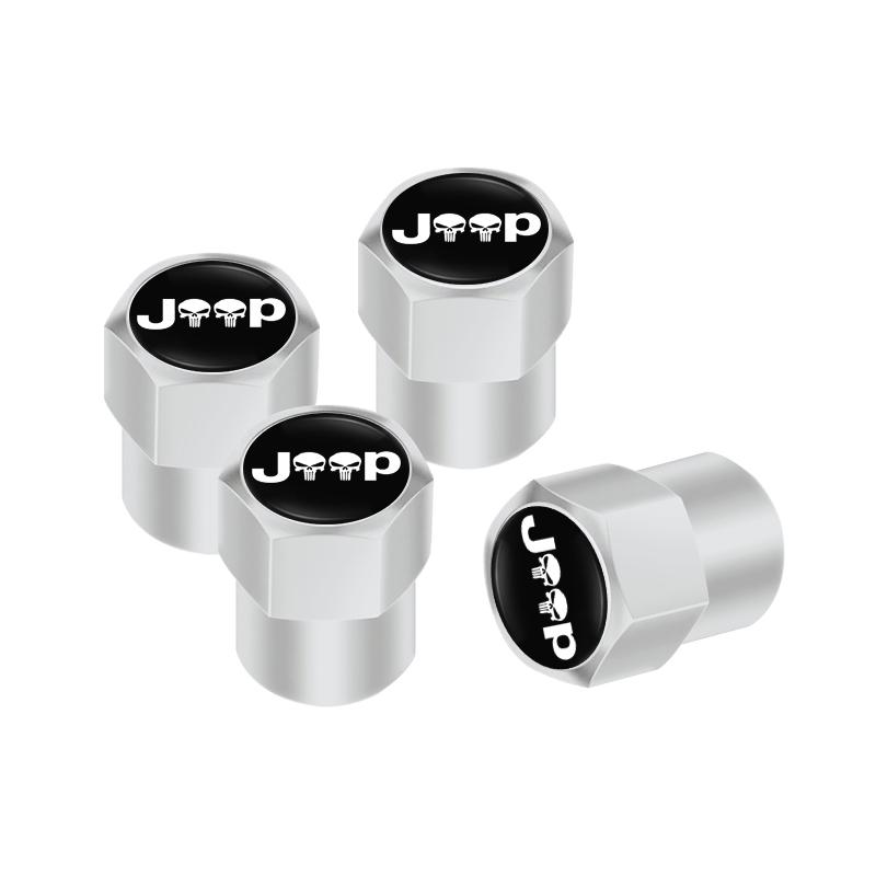 4 шт. Колпачки на колеса автомобиля Герметичные колпачки для Jeep Renegade Wrangler JK Compass Gladiator Patriot JL Willys Liberty Grand Cherokee