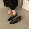 Французские туфли на плоской подошве, женские, новые, осенне-зимние, ретро, корейская версия, теплые, хлопковые туфли, одинарные туфли на мягкой подошве