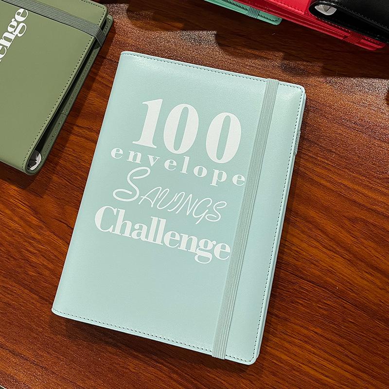 New binding 100 Envelope Challenge Binder for Couples 100 Day Challenge Handbook Savings Notebook Office stationery