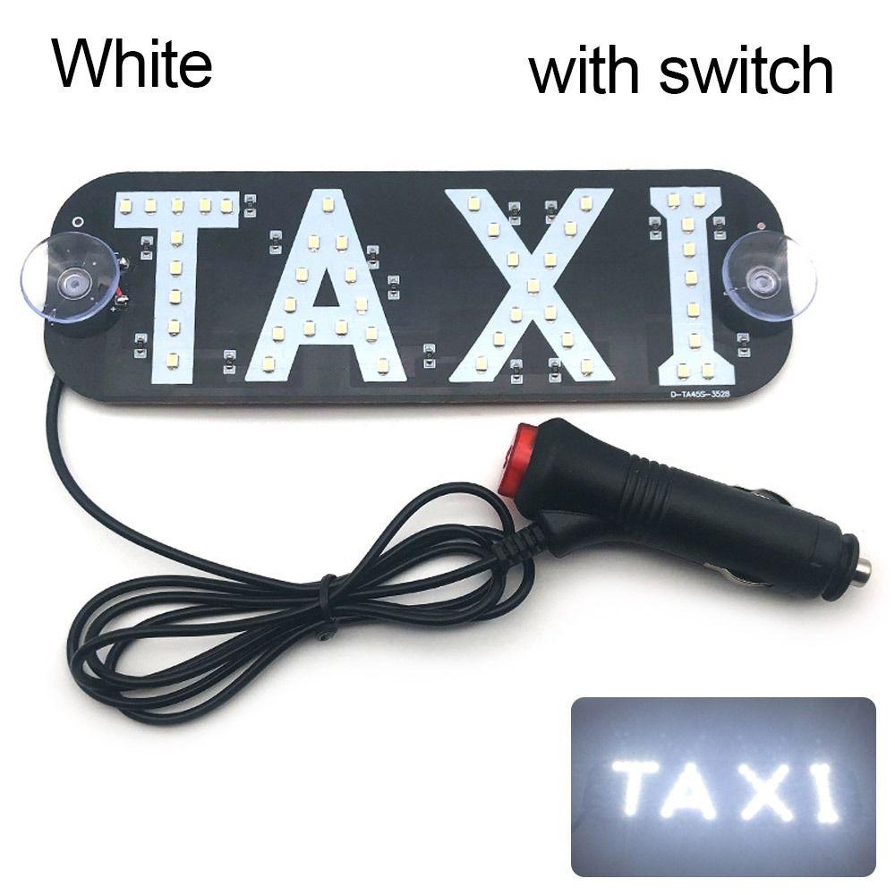 LED Taxi Light With/without Switch 45SMD 2835 Car Signal Lamp Cab Indicator Light Panel Signal Beacon Windscreen Car Accessory