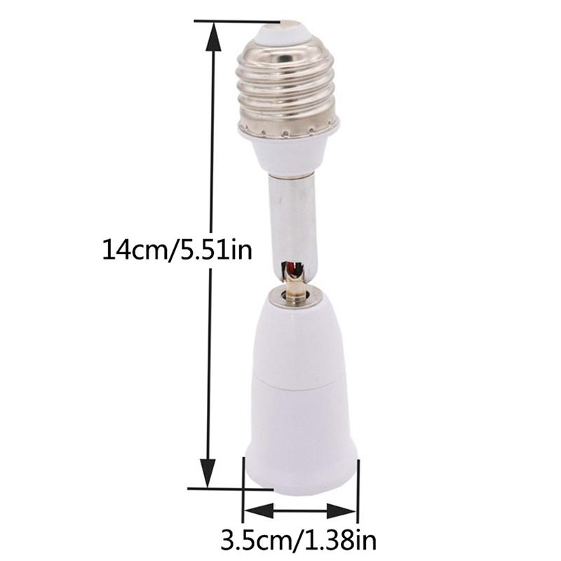 E27 в E27 удлиненный цоколь лампы поворотный на 180 градусов конвертеры держателя лампы