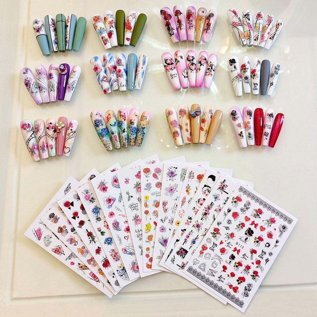 Модные и персонализированные 3D-наклейки для ногтей ручной работы