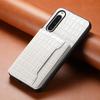 Crocodile Texture PU Leather Phone Case Sony Xperia 1 VII VI 10 V 5 IV With Card Slot Kickstand Shockproof Retro Style