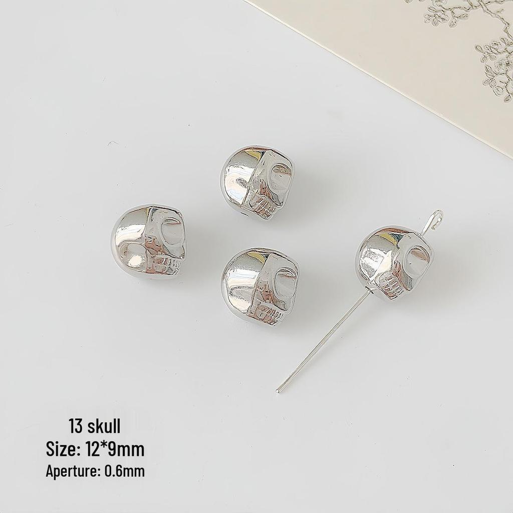 Silver CCB Series: Versatile Spacer Beads - Flower & Heart Designs for DIY Jewelry Making