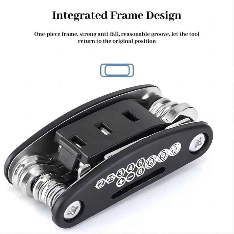 Портативная головка для горного велосипеда, многоцелевой гаечный ключ, велосипедный мультитул, отвертка, инструменты для ремонта мотоциклов, 16 в 1