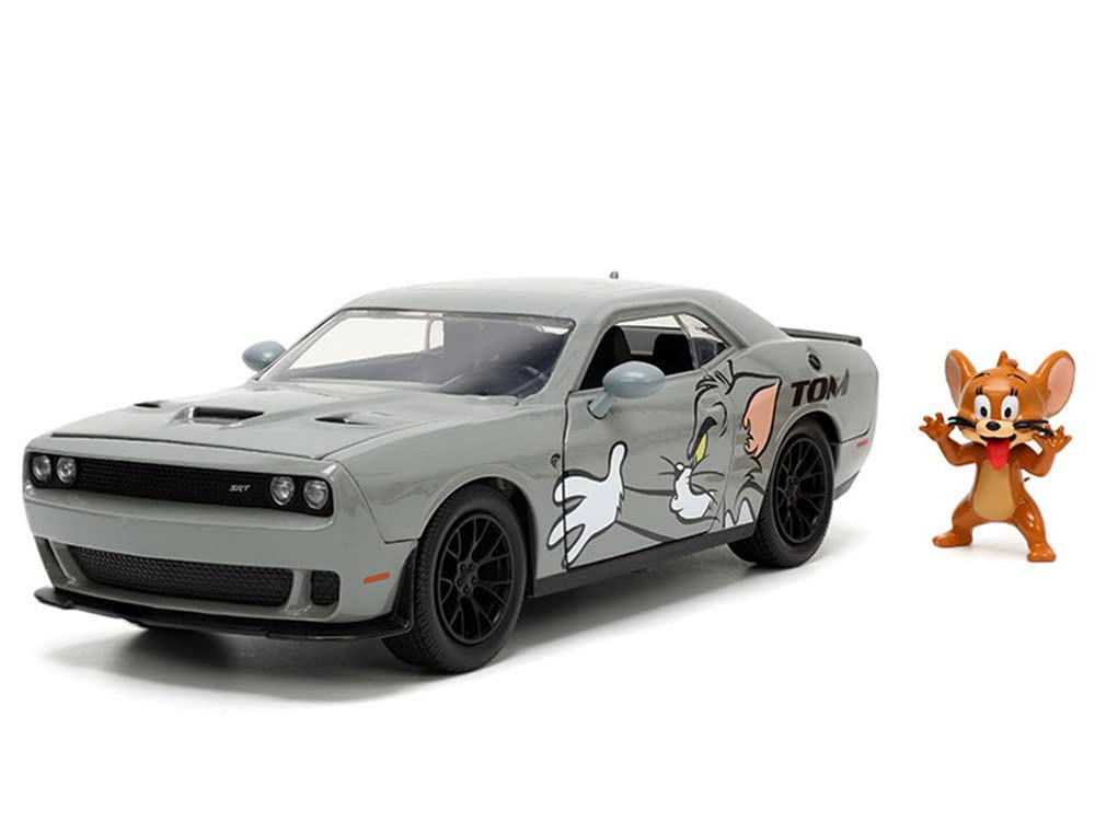 JADA TOYS Том и Джерри Том Фигурка Dodge Challenger Hellcat Hollywood Ride TOM JERRY 33722 1/24 & & [Предмет]