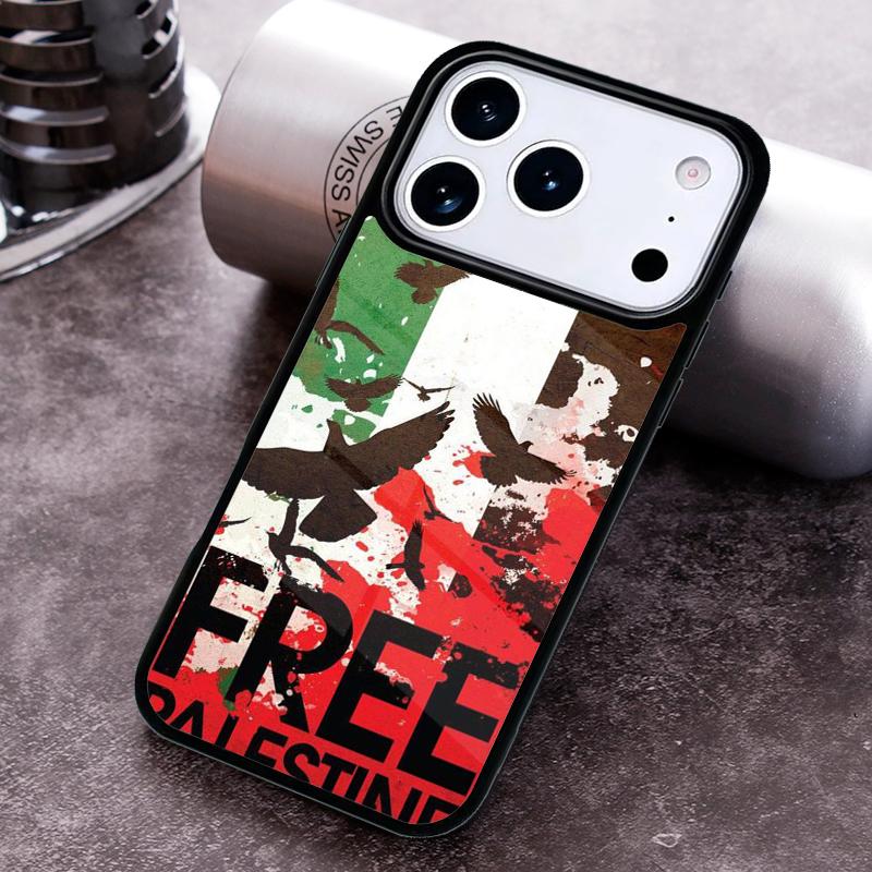 Чехол для телефона 'Флаг Палестины Свобода' мягкий для iPhone 17 16 15 Pro Max Air 14 13 12 11 Plus Ударопрочный Чехол Capa