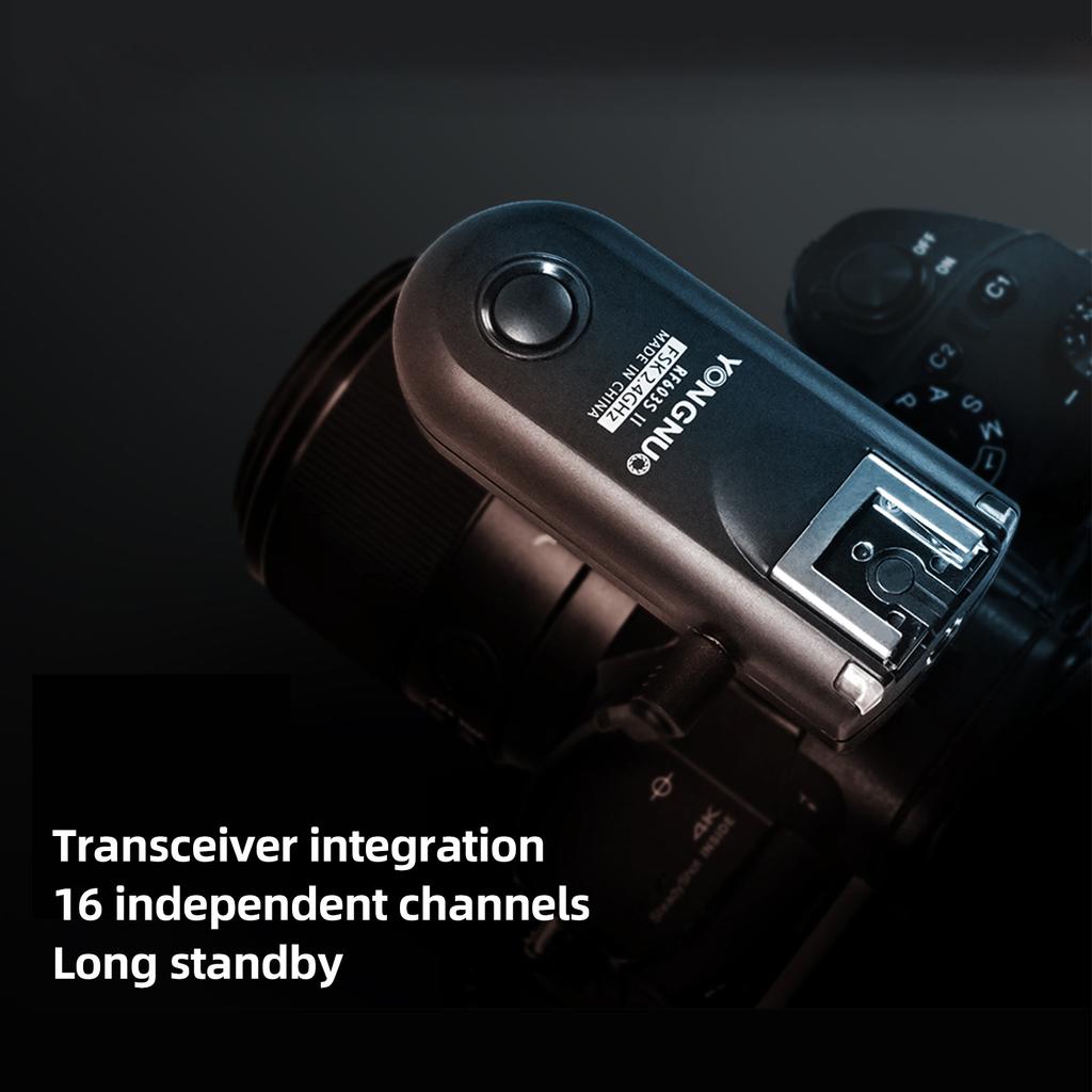 YONGNUO RF603II S1 2.4G Wireless Flash Trigger Transmitter 16 Channels 100M Transmission Range