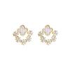 New Sweet Flowers Natural Shells Gentle Temperament Simple Earrings