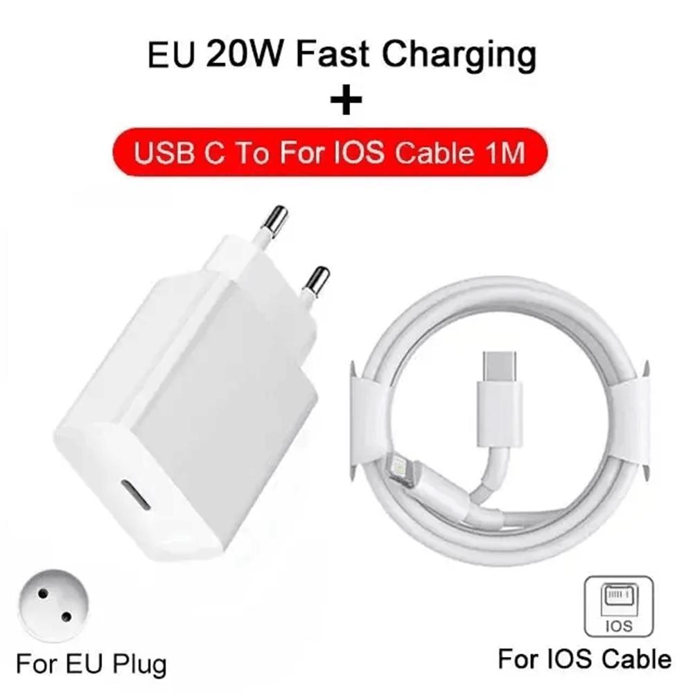 20 Вт PD зарядное устройство для быстрой зарядки телефона Type C адаптер для iPhone 15 14 13 Pro Max Mini X XS EU/US Plug быстрое зарядное устройство