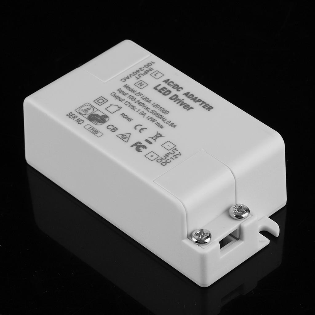 AC 100 240V To 12V LED Driver 12W Constant Voltage Power Supply Adapter For SMD LED Strip Light Home Lighting