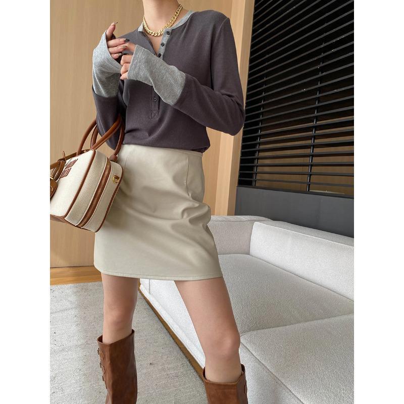 Футболка Sinan American Old Money Style с пуговицами, тонкая SN6856