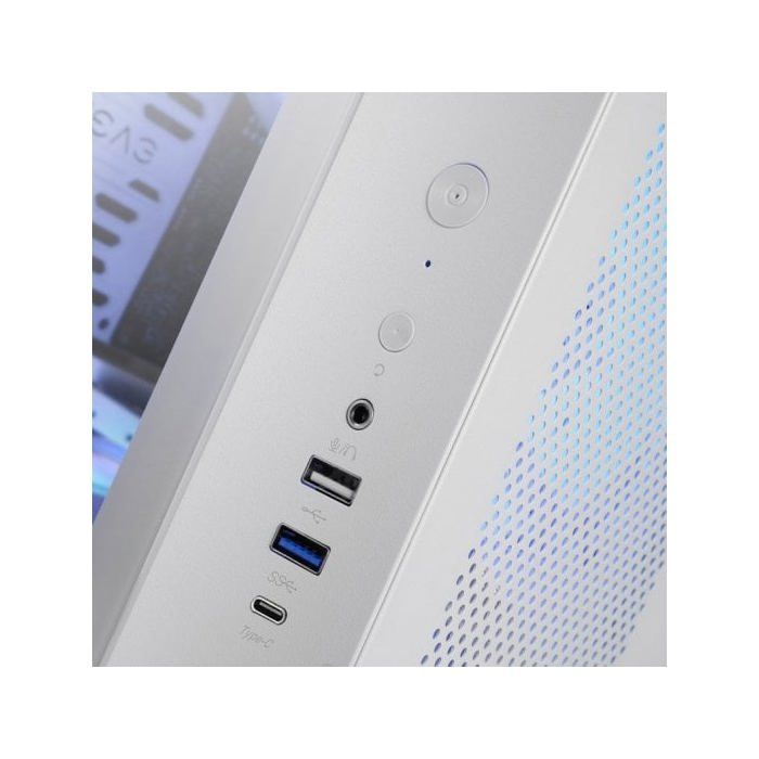 Mars Gaming MC-CURV Caja Gaming Atx Triple Cristal Templado Curvado Doble Cámara USB-C Blanco