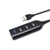 4-портовый высокоскоростной USB-концентратор с кабелем, мини-концентратор USB-разветвителя, USB 2.0-концентратор, портативный адаптер, универсальный для ноутбука