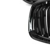 BMW 3 E90 / E91 09-13 СЕДАН / УНИВЕРСАЛ решетки между фарами (почки) комплект левый + правый ЧЕРНЫЙ ГЛЯНЦЕВЫЙ ДВОЙНАЯ ПЕРЕДНЯЯ РЕШЕТКА