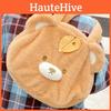 Cartoon Bear Leaf Plush Shoulder Bag Large Capacity Outdoor Leisure Handbag