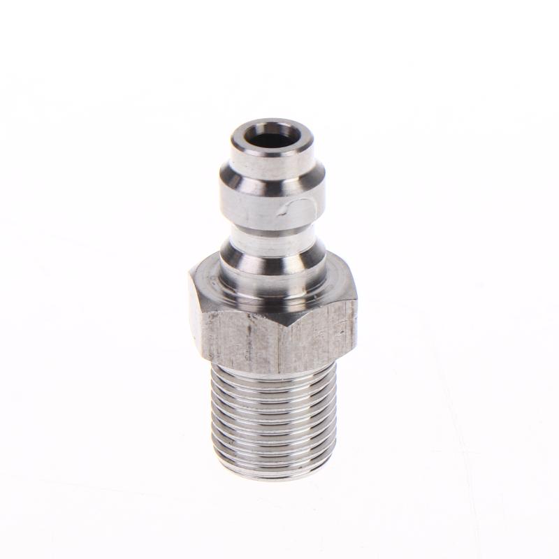 Quick Connect Valve 8mm Male Connector High Pressure Fitting Durable Leakproof Design for Hydraulic Systems