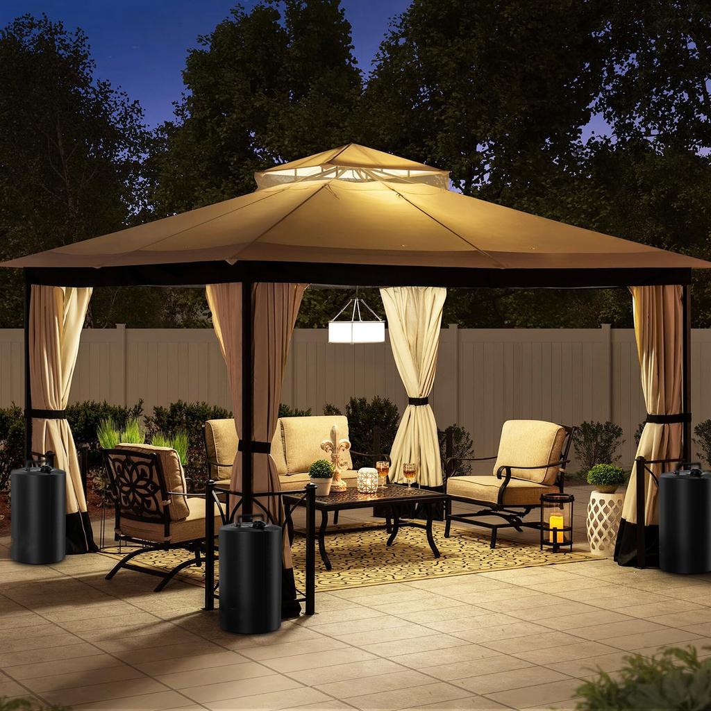 Hunenoru Tent Weight Water Filling Type 20 кг Набор из 4 брезентовых палаток Груз 20 л Песок Filling Type для брезентовой палатки Multi Weight One Touch Tent Compact