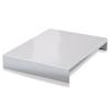 Gas Stove Cover, Range Cover, Protective Cover for Worktops and Cooktops, Space-Efficient, Gas, Induction, Stainless Steel, 1 Piece (Silve