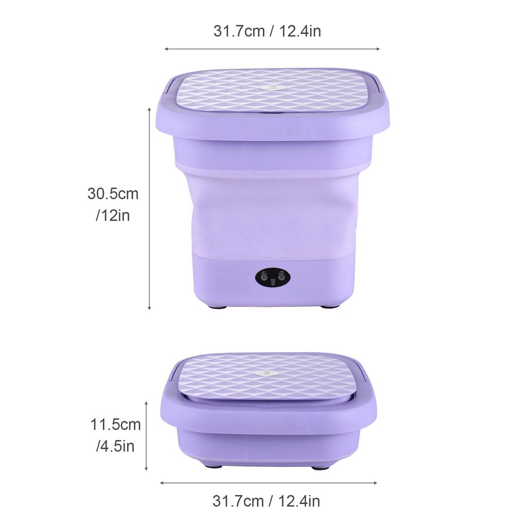 Портативная складная стиральная машина с ведром для сушки одежды, носков, нижнего белья, мини-электрическая бочка