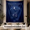 Custom Text Tapestry Tottenham Hotspur FC Print Wall Tapestry Indoor Living Room Wall Decor